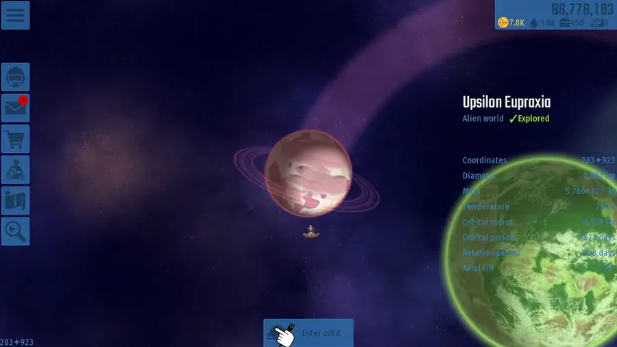 Galaxy map in Chicken Invaders Universe