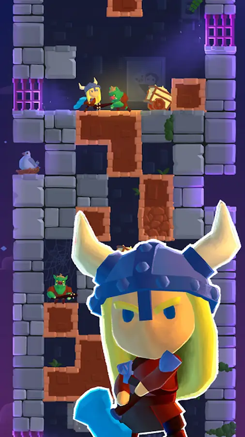 Viking princess exploring the tower